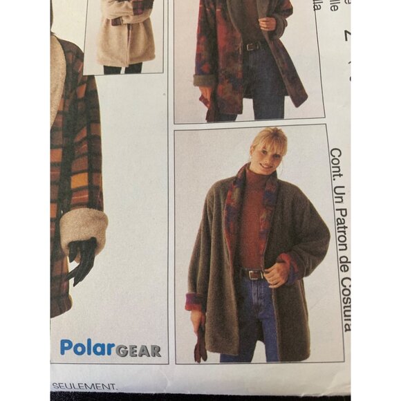 McCall's Misses Coat Reversible Sewing Pattern Sz Lg - XL 9576 - Uncut - Picture 3 of 11